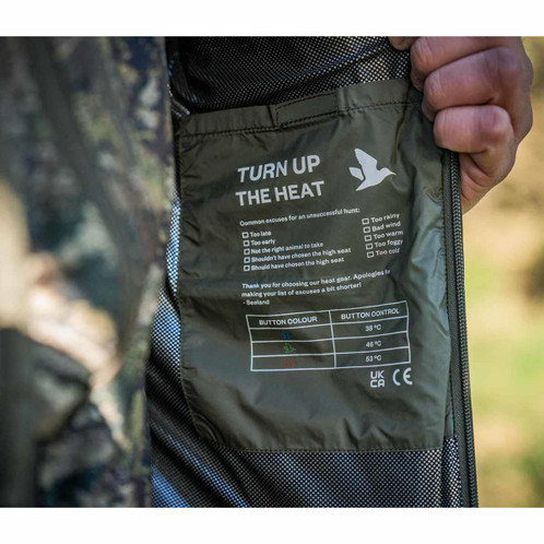 Grape Leaf Seeland Mens Celsius Heat Liner Waistcoat Interior