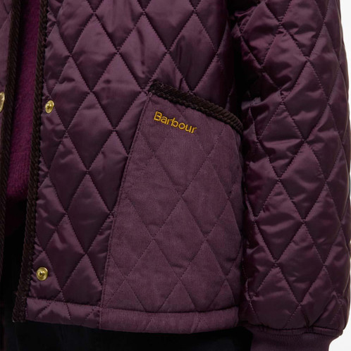  Barbour Womens Marla Quilted Jacket pocket and details