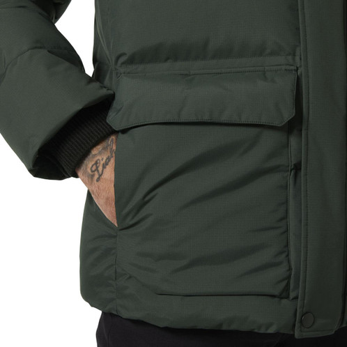 Dark Jungle Helly Hansen Mens Nordic Puffy Jacket Pocket