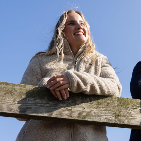 Pure Cashmere Musto Womens Cove Deep Pile Fleece Jacket Lifestyle 4