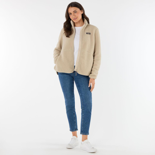 Pure Cashmere Musto Womens Cove Deep Pile Fleece Jacket Front