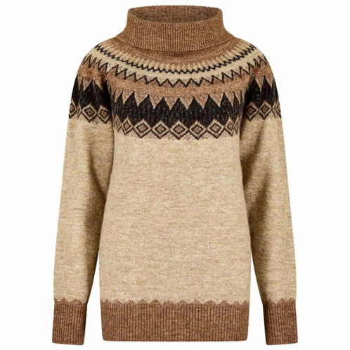 Oat Multi Dubarry Womens Devlin Fair Isle Jumper
