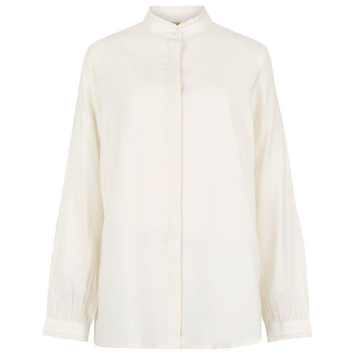 Ivory Dubarry Womens Iris Ruffle Blouse
