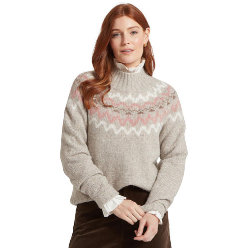 Schoffel Womens Evie Fairisle Jumper Cobblestone model
