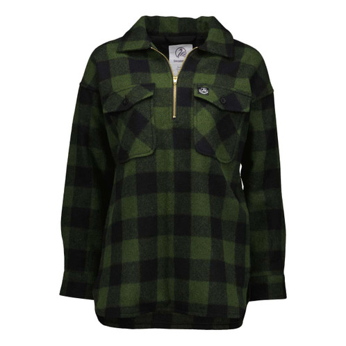 Olive/Black Check Swanndri Womens Ranger Bush Shirt