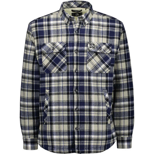 Navy/Horizon Grey Swanndri Mens Morven Shirt