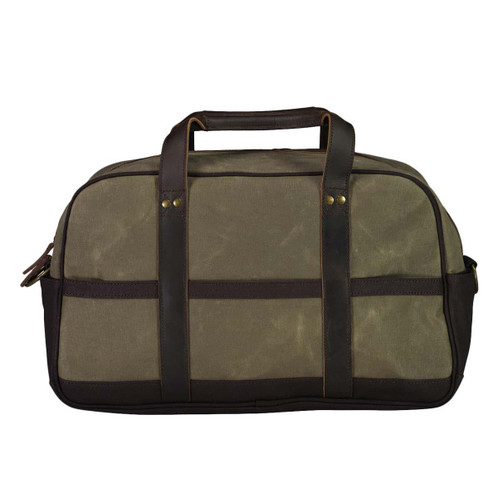 Taupe Swanndri Kingston Canvas Overnighter Back