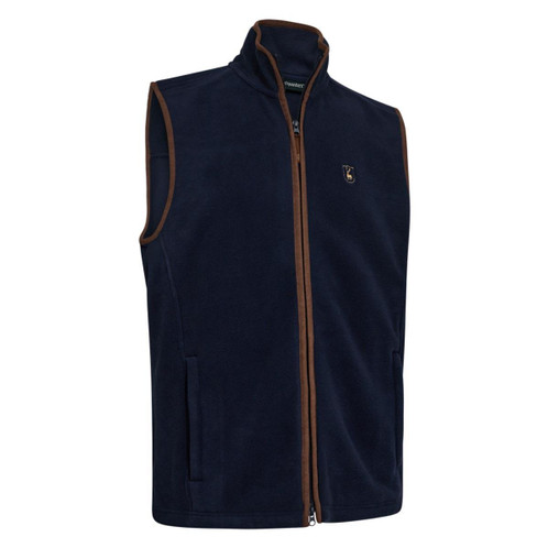 Dark Blue Deerhunter Mens Cumbria Fleece Waistcoat