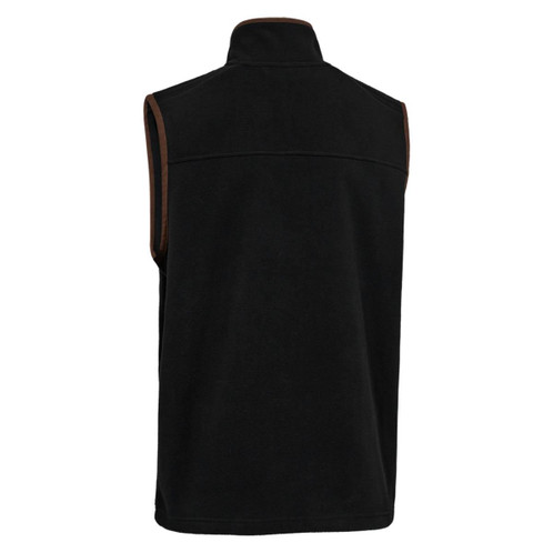 Anthracite Deerhunter Mens Cumbria Fleece Waistcoat Back