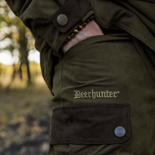 Tarmac Green Deerhunter Mens Eagle Trousers Pocket