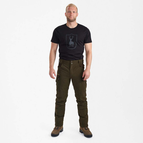 Tarmac Green Deerhunter Mens Eagle Trousers Front