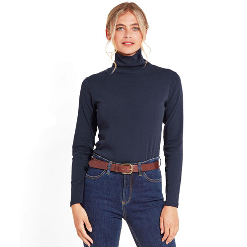 navy Schoffel Rosedale Roll Neck model
