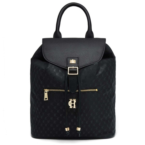 Black Monogram Holland Cooper Womens Regency Backpack