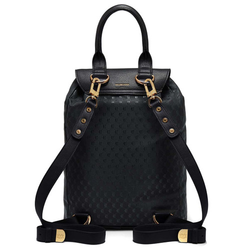 Black Monogram Holland Cooper Womens Regency Backpack Back