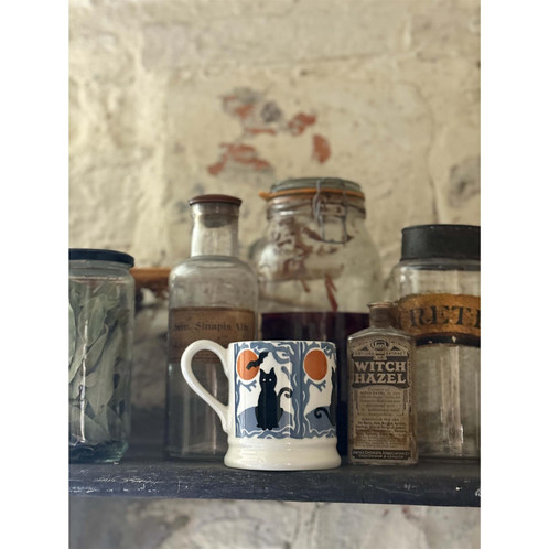 Emma Bridgewater The Wise Witches Black Cats 1/2 Pint Mug lifestyle