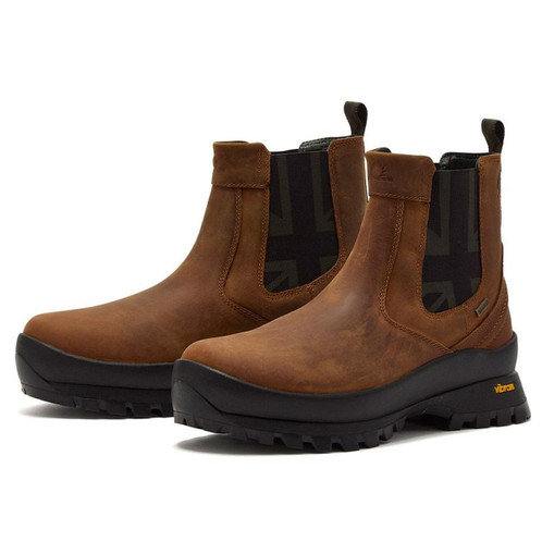 Tan Chatham Mens Cockley Waterproof Chelsea Boot Pair