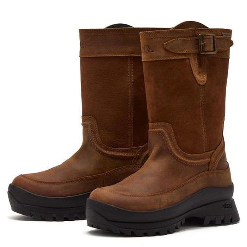 Tan/Tan Chatham Womens Windsor Waterproof Mid Calf Boots Pair