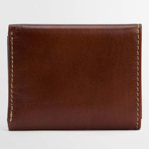 Heritage Brown Barbour Mens Bywell Leather Bi Fold Wallet Back