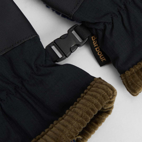 Classic Tartan Barbour Mens Field Tartan Fleece Gloves Cuff