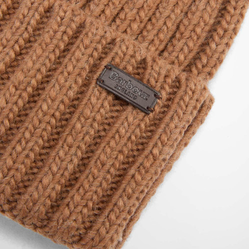 Sandstone Barbour Mens Kelson Pom Beanie Hem