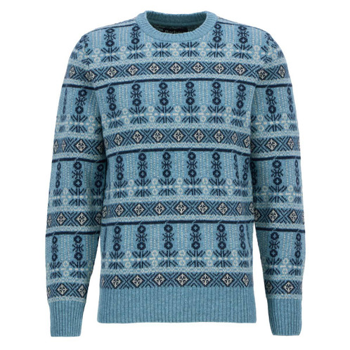 Bluestone Barbour Mens Grangetown Fair Isle Crew Neck Sweater