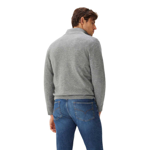 Sea Mist R.M. Williams Mens Ernest 1/4 Zip Merino Knit Jumper back