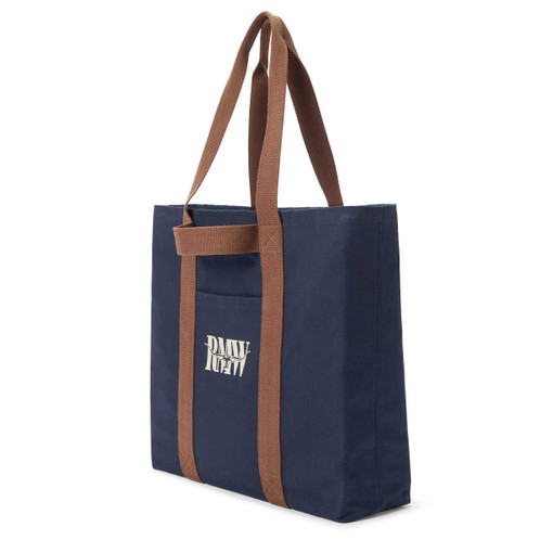 Navy R.M. Williams Heritage Tote side