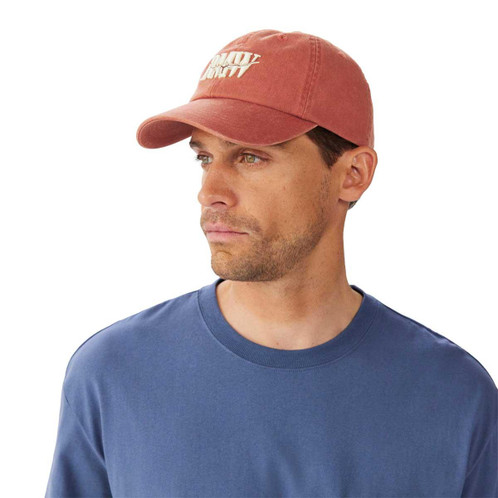 Red Ochre R.M. Williams Heritage Twill Cap on model