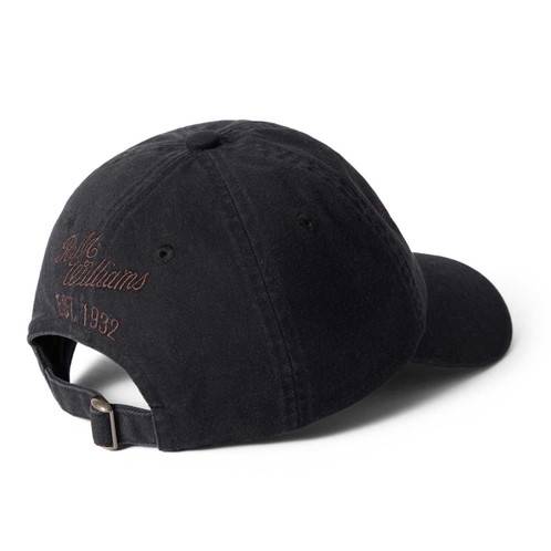 Black wash R.M. Williams Longhorn Twill Cap back