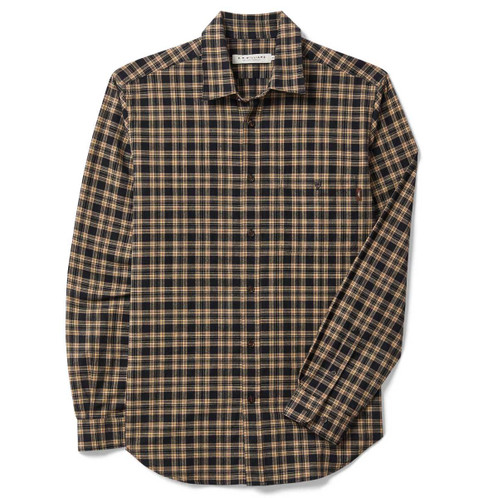 Black Sand R.M. Williams Mens Oberon Regular Oxford Shirt