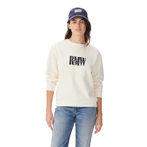 White R.M. Williams Womens Retro Logo Sweatshirt front