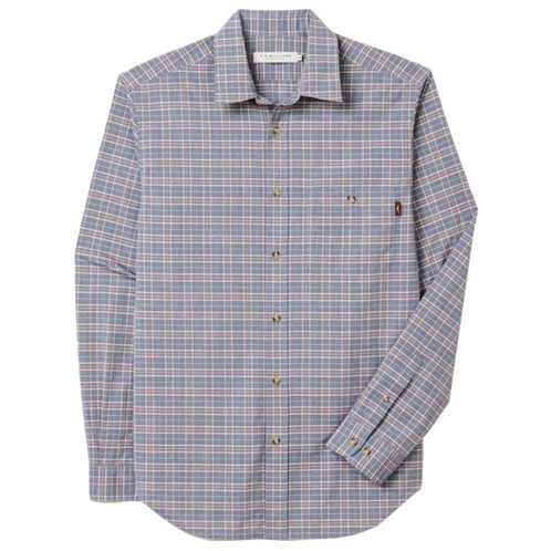 Blue White Red R.M. Williams Mens Toukley Regular Poplin Shirt