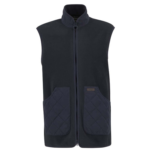 Navy Barbour Mens Lowich Fleece Gilet