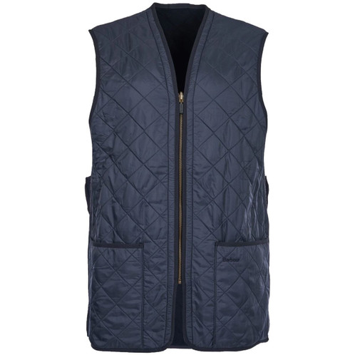 Navy Barbour Mens Polarquilt Zip-In Liner