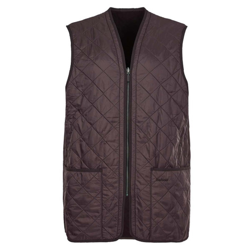 Dark Brown Barbour Mens Polarquilt Zip-In Liner
