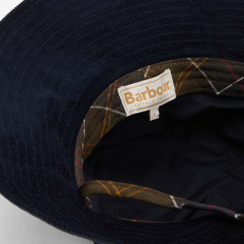 Navy Barbour Womens Mya Bucket Hat Lining