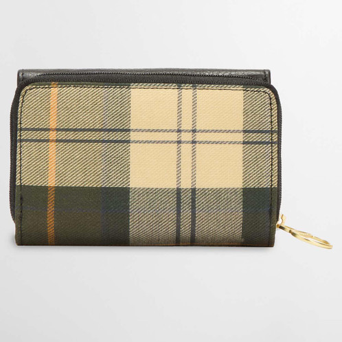 Black/Ancient Barbour Womens Rosa Leather French Purse Back