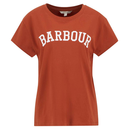 Orange Barbour Womens Northumberland Classic T-Shirt