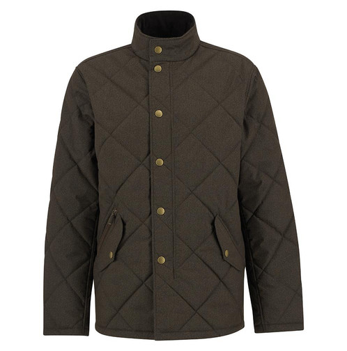 Dark Olive Barbour Mens Winter Shoveler Quilted Jacket