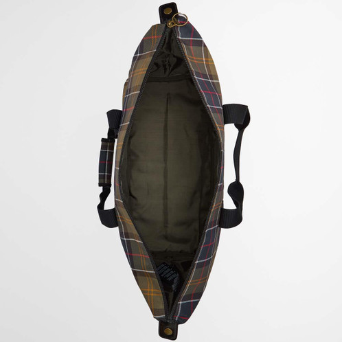 Classic Tartan Barbour Torridon Tartan Carry All Bag Open