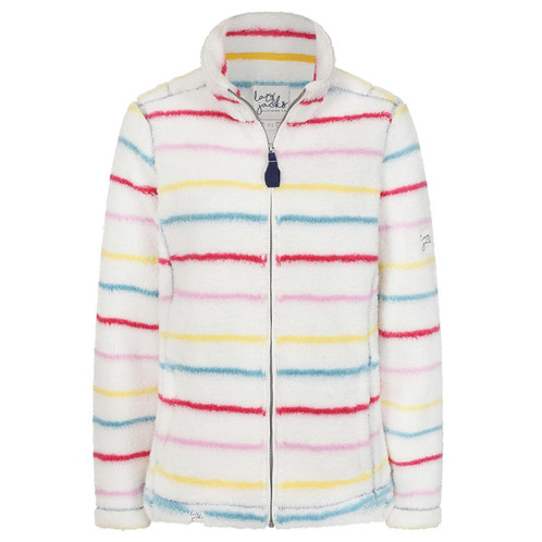 Winter Brights Lazy Jacks Womens LJ157S Striped Snug Fleece Jacket