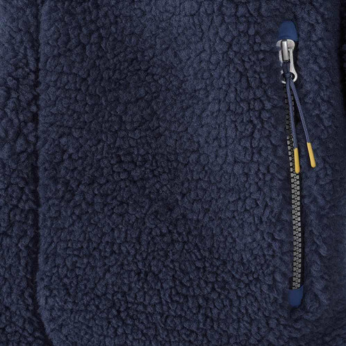 Marine Lazy Jacks Mens LJ851 Full Zip Sherpa Fleece Pocket Detail