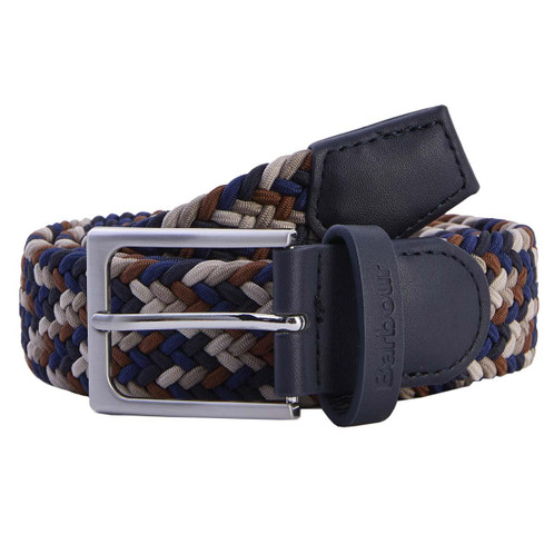 Navy/Rust Barbour Mens Ford Belt