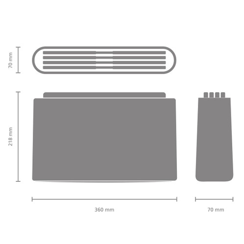 Brabantia Tasty+ Chopping Board Set of 4 Measurements