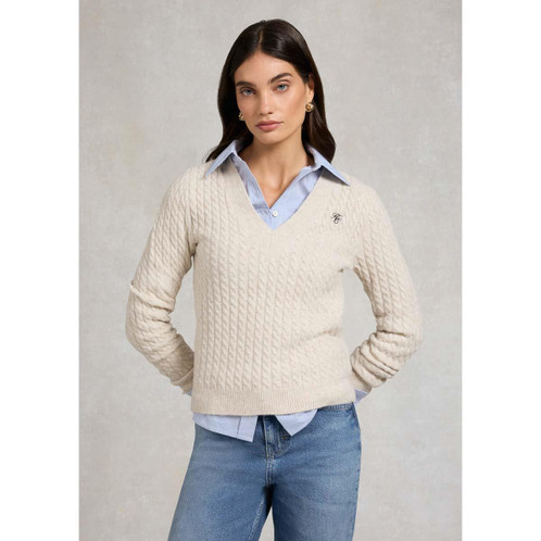 Barley Holland Cooper Womens Polly Knit Jumper On Model