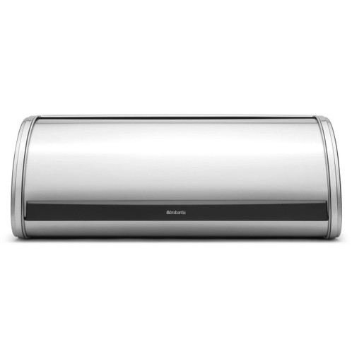 Matt Steel Brabantia Roll Top Bread Bin Lifestyle In Use
