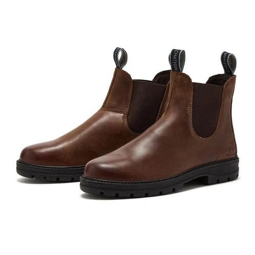 Tan Chatham Mens Kildale Outdoor Chelsea Boot Pair