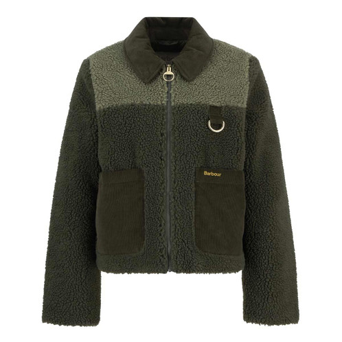 Olive/Light Moss Barbour Womens Malena Fleece Jacket