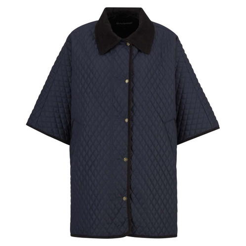 Dark Navy Barbour Womens Oakham Quilted Cape
