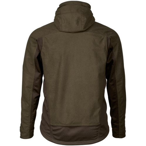 Pine Green Seeland Mens Climate Hybrid Waterproof Jacket Back
